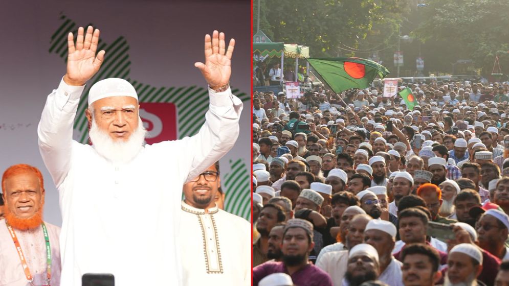 আট দফা দাবিতে ঢাকা থেকে রংপুর অভিমুখে ১১ দলীয় ঐক্যের লংমার্চ শুরু