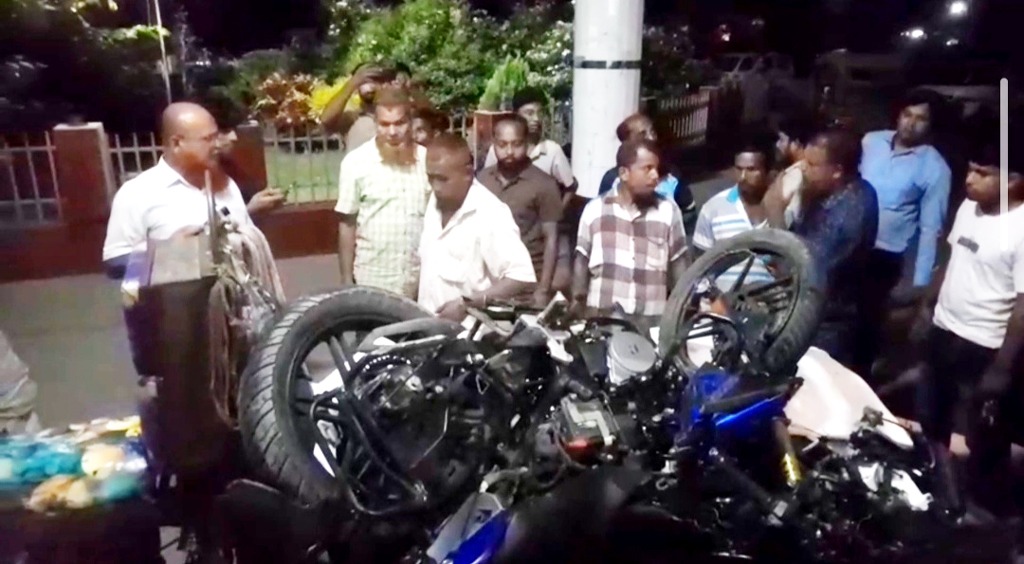 ভাঙ্গায় মোটরসাইকেল-অজ্ঞাত গাড়ির মুখোমুখি সংঘর্ষে তিন বন্ধু নিহত