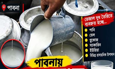 পাবনায় ‘নকল দুধের’ রমরমা ব্যবসা