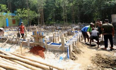 গাবতলীতে জমি জবরদখল করে পাকাবাড়ি নির্মাণের অভিযোগ