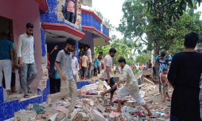 পাবনায় শিশুকে ধর্ষণ-হত্যার ঘটনায় আসামির বাড়িতে হামলা, ব্যাপক ভাঙচুর