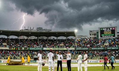 বজ্রপাতের কারণে ফের বন্ধ মিরপুর টেস্টের খেলা