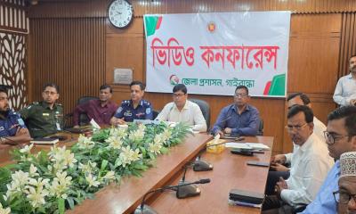 গাইবান্ধায় ডেঙ্গু প্রতিরোধে পরিচ্ছন্নতা অভিযান শুরু, ভিডিও কনফারেন্সে উদ্বোধন