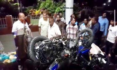 ভাঙ্গায় মোটরসাইকেল-অজ্ঞাত গাড়ির মুখোমুখি সংঘর্ষে তিন বন্ধু নিহত