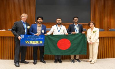 নওগাঁর নাফিউর নেতৃত্বে জাতিসংঘের এআই হ্যাকাথনে বিশ্বচ্যাম্পিয়ন বাংলাদেশ