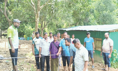 বৃষ্টিতে ভেঙে পড়া পাহাড়ি স্কুলে ফের শিক্ষার আলো, ১০ লাখ টাকায় হচ্ছে নতুন ভবন
