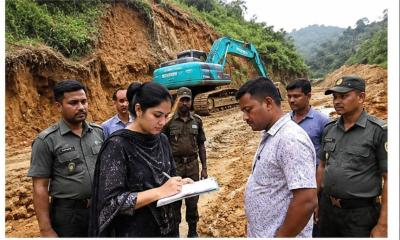 খাগড়াছড়িতে অবৈধভাবে পাহাড় ধংস : শাহজাহানকে ৫০ হাজার টাকা জরিমানা