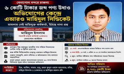 বেনাপোলে ৬ কোটি টাকার জব্দ পণ্য উধাও, অভিযোগের কেন্দ্রে এআরও মাহিদুল সিন্ডিকেট