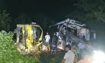 নাটোরে বাস-ট্রাক সংঘর্ষ: আহত ১২ রুশ নাগরিক, নিহত ট্রাকের সহকারী