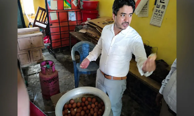 কিশোরগঞ্জে মিড ডে মিল পরিদর্শনে পচা ডিম পেলেন ইউএনও, তদন্তের নির্দেশ