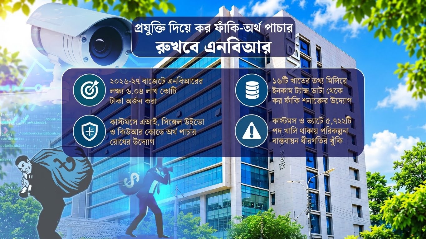 কর ফাঁকি শনাক্তে প্রযুক্তিনির্ভর উদ্যোগ এনবিআরের, বাস্তবায়নে জনবল সংকট